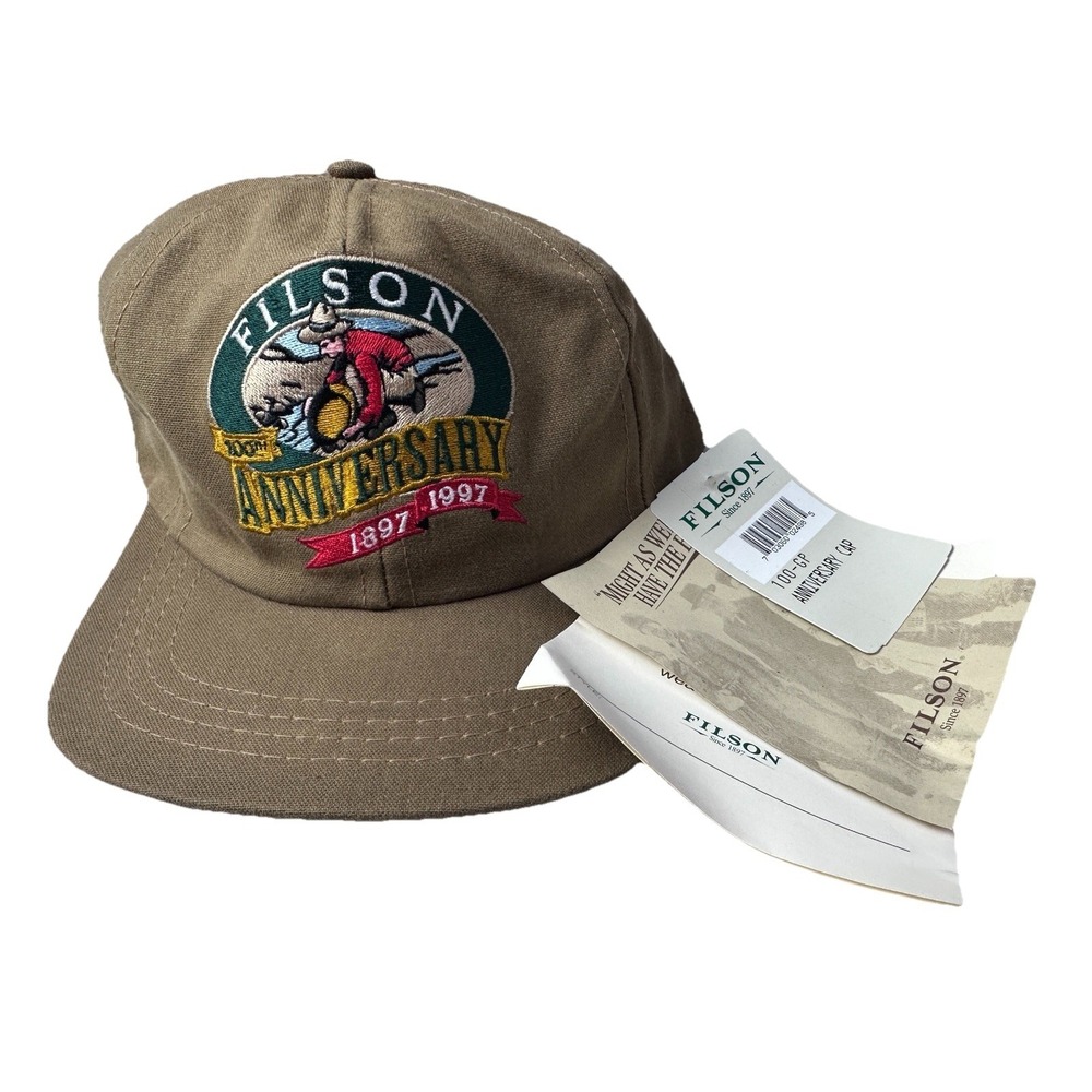 Filson Tin Cloth Waxed 100th Anniversary 1897-1997 Cap Hat Made in USA RARE